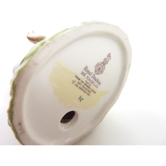 Vintage Mr Toadflax, no cushion, tail on side Royal Doulton figurine - Picture 4 of 5